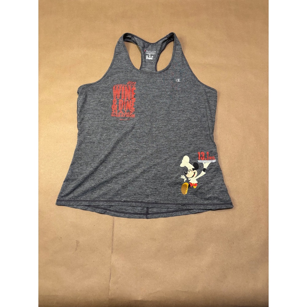 Champion Gray Wine & Dine Half Marathon Tank Top Women XL